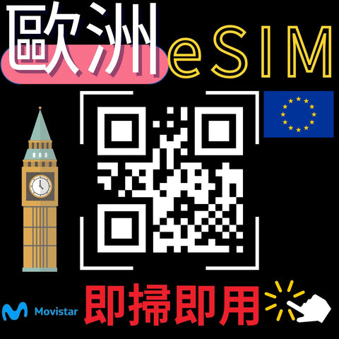 eSIM-MoviSTAR 歐洲31國 28天 高速上網 可通話